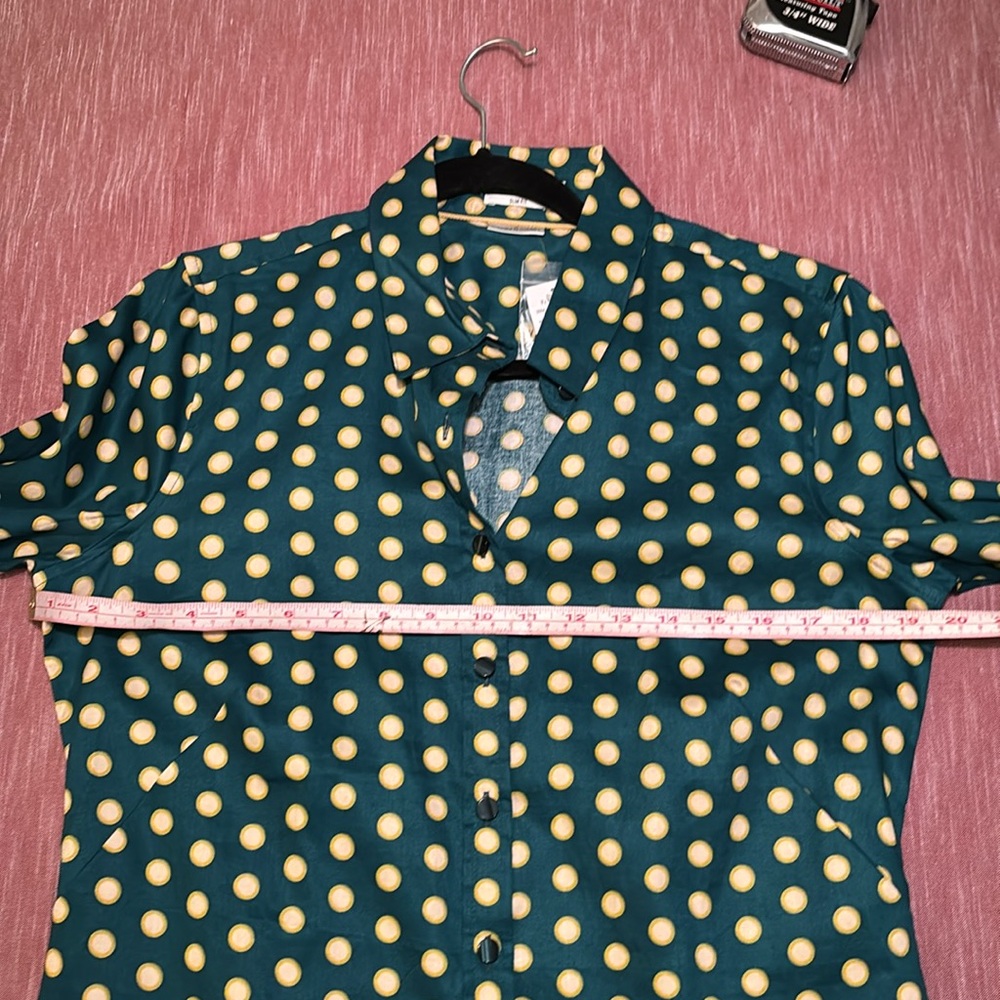 Van Heusen Studio Slim Fit Polished Cotton Shirt - M - Picture 8 of 10